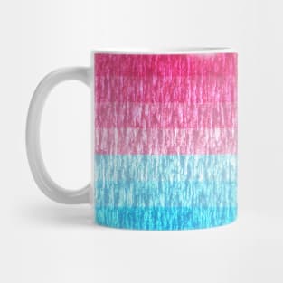 Pink And Turquoise Wood Texture Mug